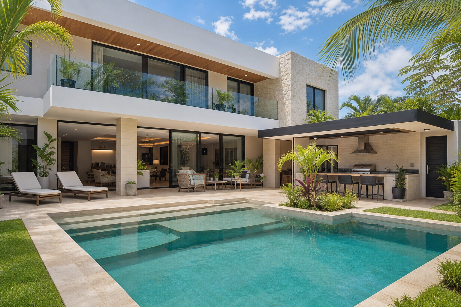 You are currently viewing House for Sale in Residencial Via Cumbres Cancun with Pool
