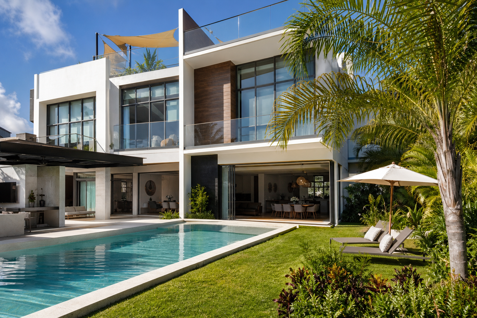 You are currently viewing Puerto Cancun home with Pool, Roof Garden and Study